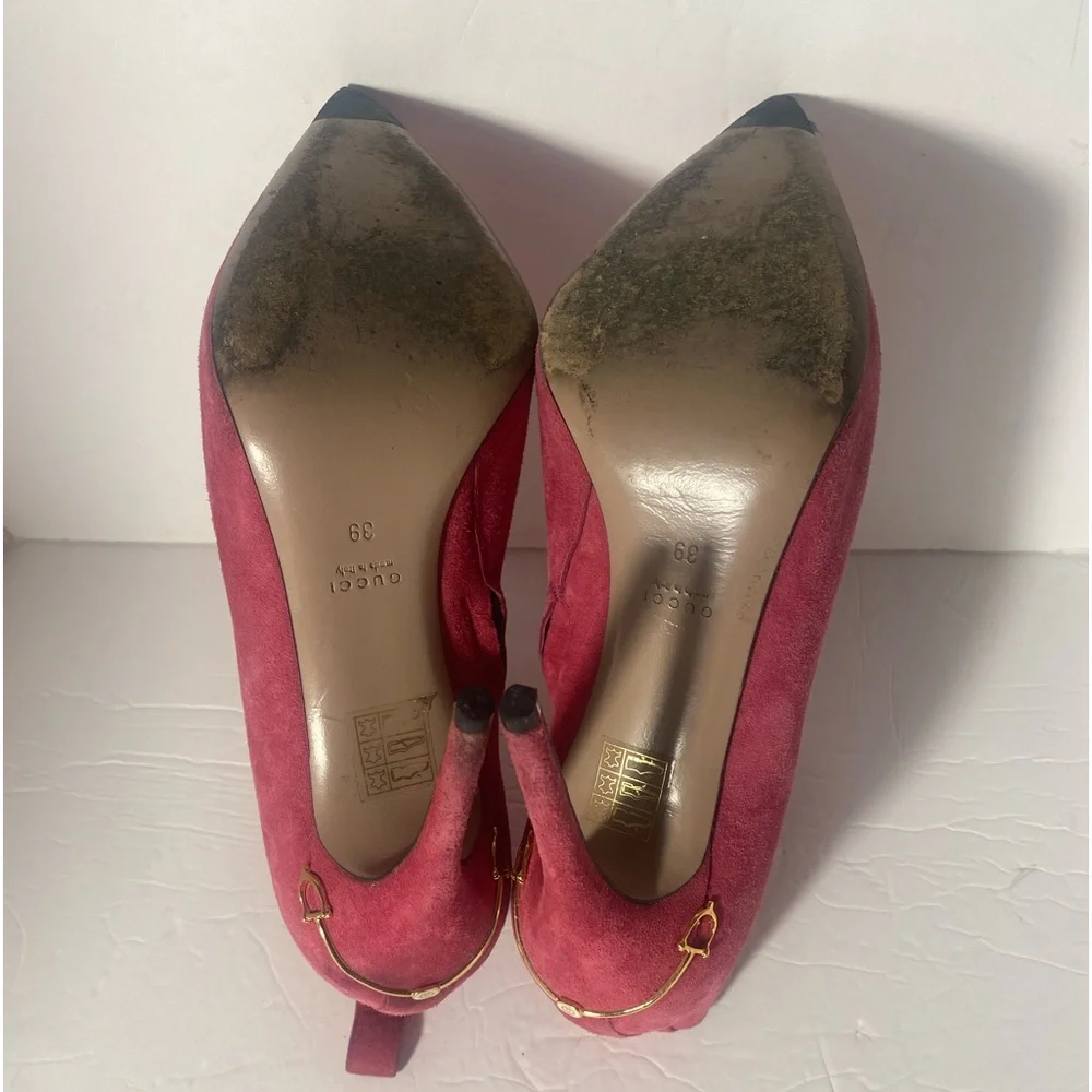 GUCCI Horsebit Accent Suede Boots Size: US 9 IT 39 - Picture 7 of 10